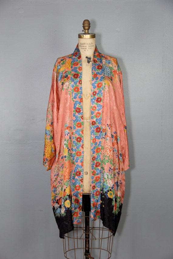 art deco kimono / vintage robe / 1930s kimono / KLARA floral
