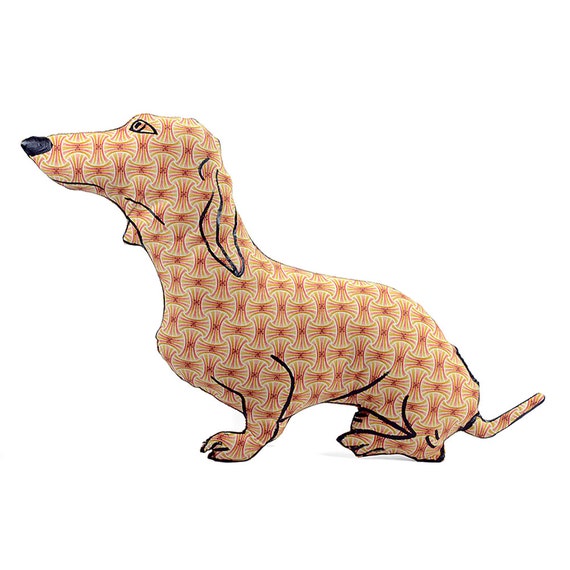 Pattern For Dog Shaped Cushion | dachshund dog shaped pillow softie red brown by pattihaskins Pattern For Dog Shaped Cushion | dachshund dog shaped pillow softie red brown by pattihaskins