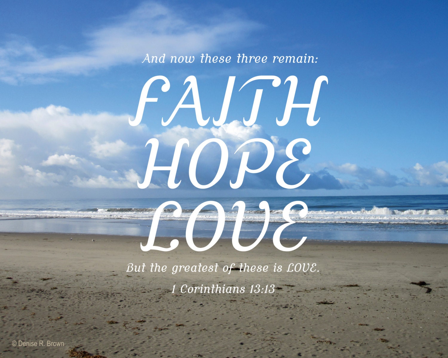  Faith  Hope  Love  II 1 Corinthians  13 13 Original