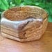 Wooden Bangle - Wood - Apple - Applewood - Geometric - Interesting Grain - Fall - Small Wrist - Woodworking - Boho - Hippie - Cuff -