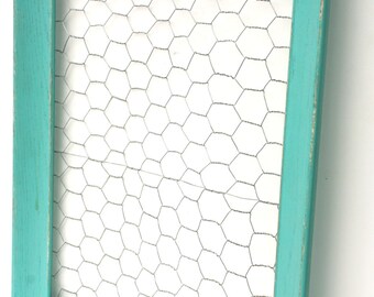 Shabby Cottage Chic Chicken Wire Memo Board