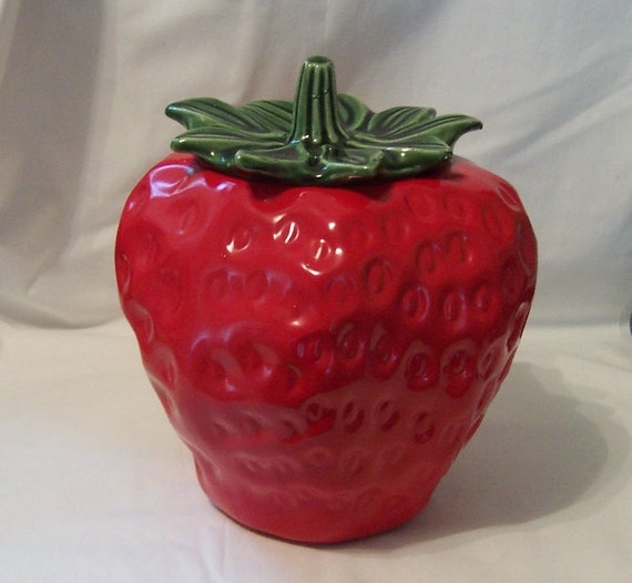 Vintage McCoy Strawberry Cookie Jar