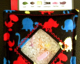 I Spy Bag - Mini with SEWN Word List and Detachable PICTURE LIST- Dinosaurs