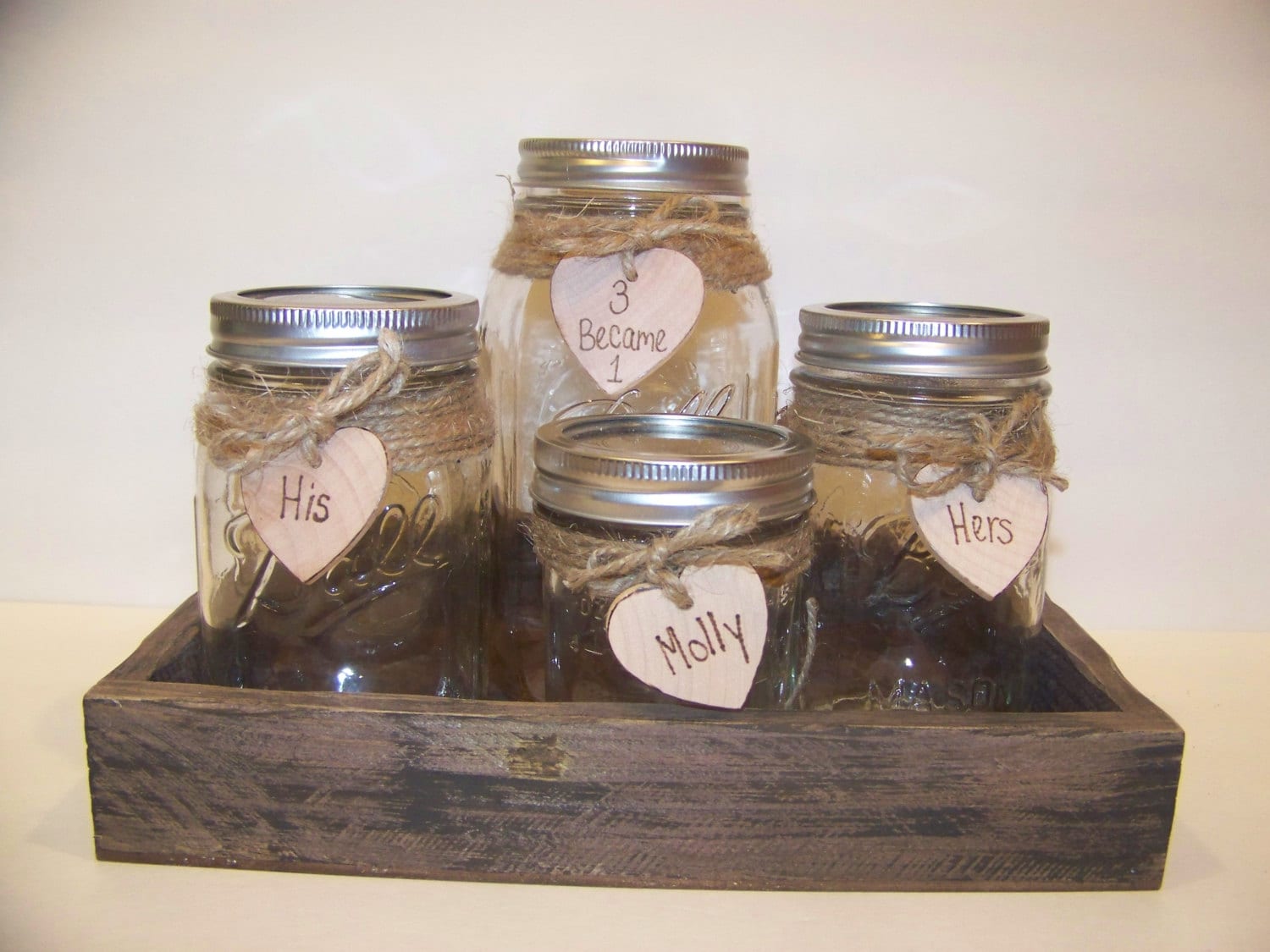 Sand Unity SetMason Jar Wedding Childs Unity