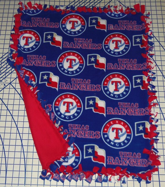 Texas Rangers Fleece Baby Blanket Pet Lap Hand Tied MLB