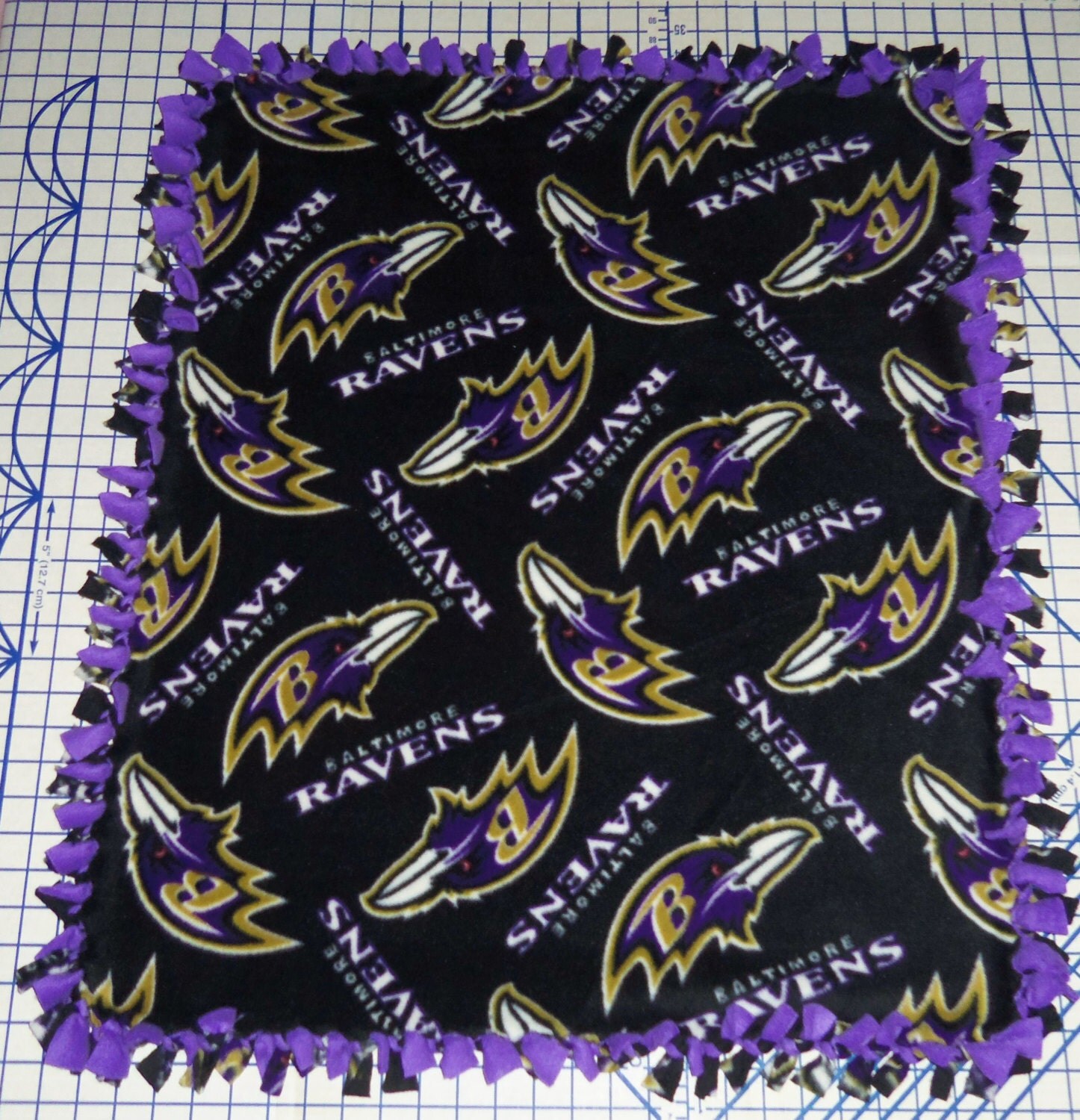 Baltimore Ravens Fleece Baby Blanket Pet Lap NFL Football