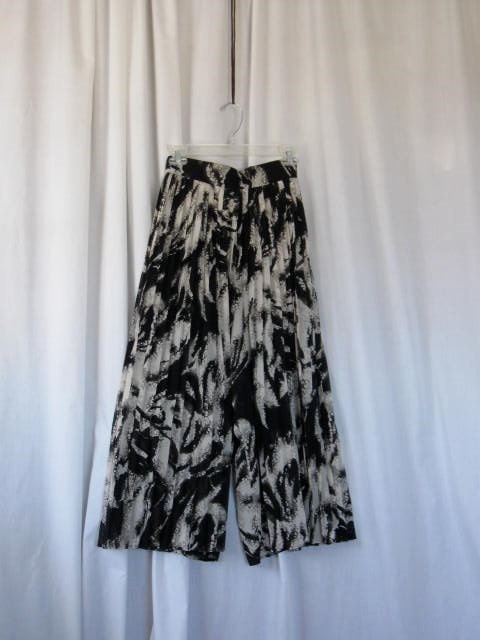 Vintage Dressy Pleated Gouchos Split Skirt Pants 26 inch