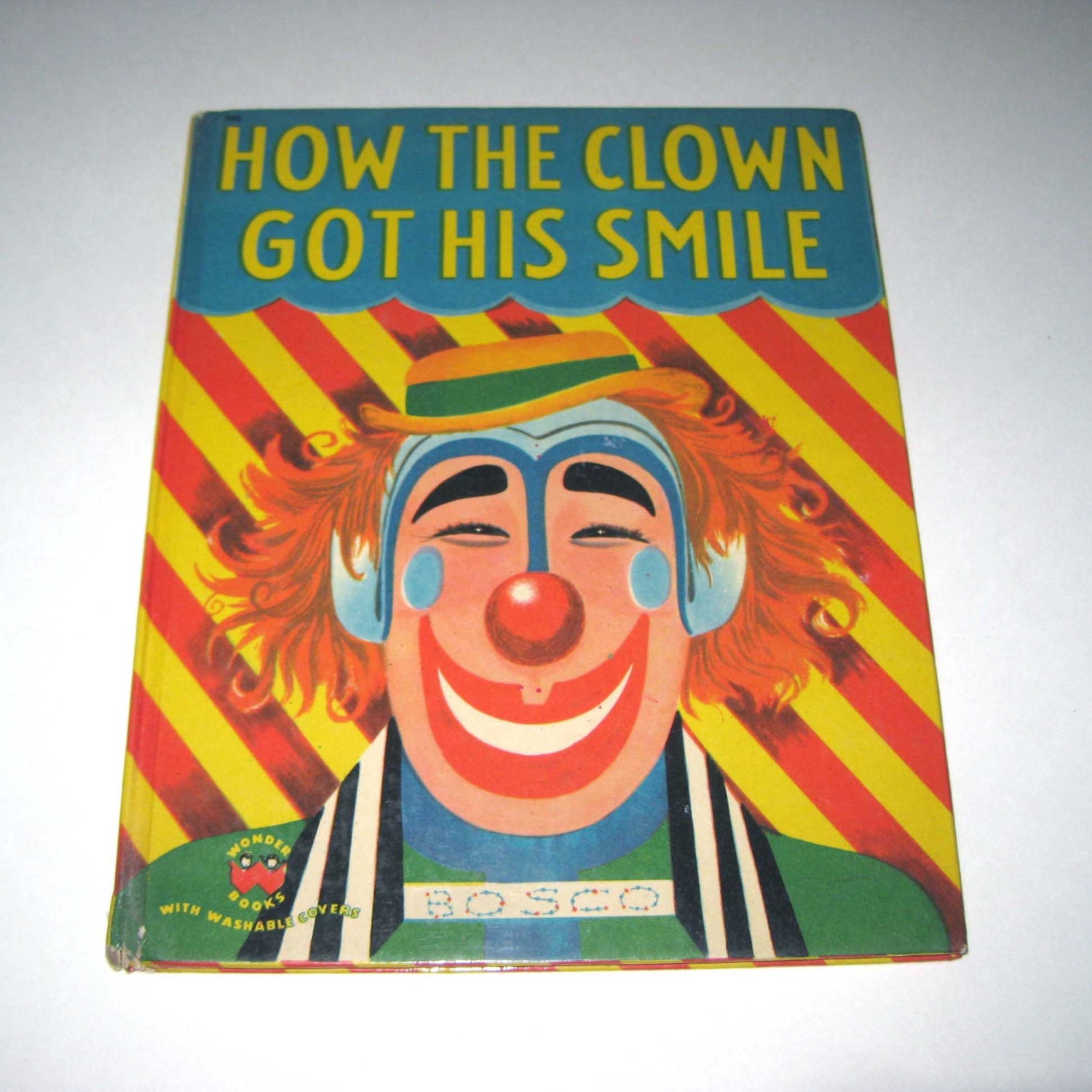 How the Clown Got His Smile Vintage 1950s Wonder Book for