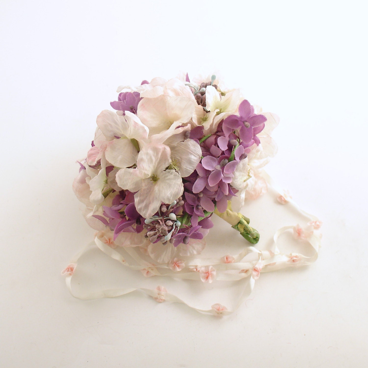 Vintage Flower Bouquet Nosegay Wedding Violets