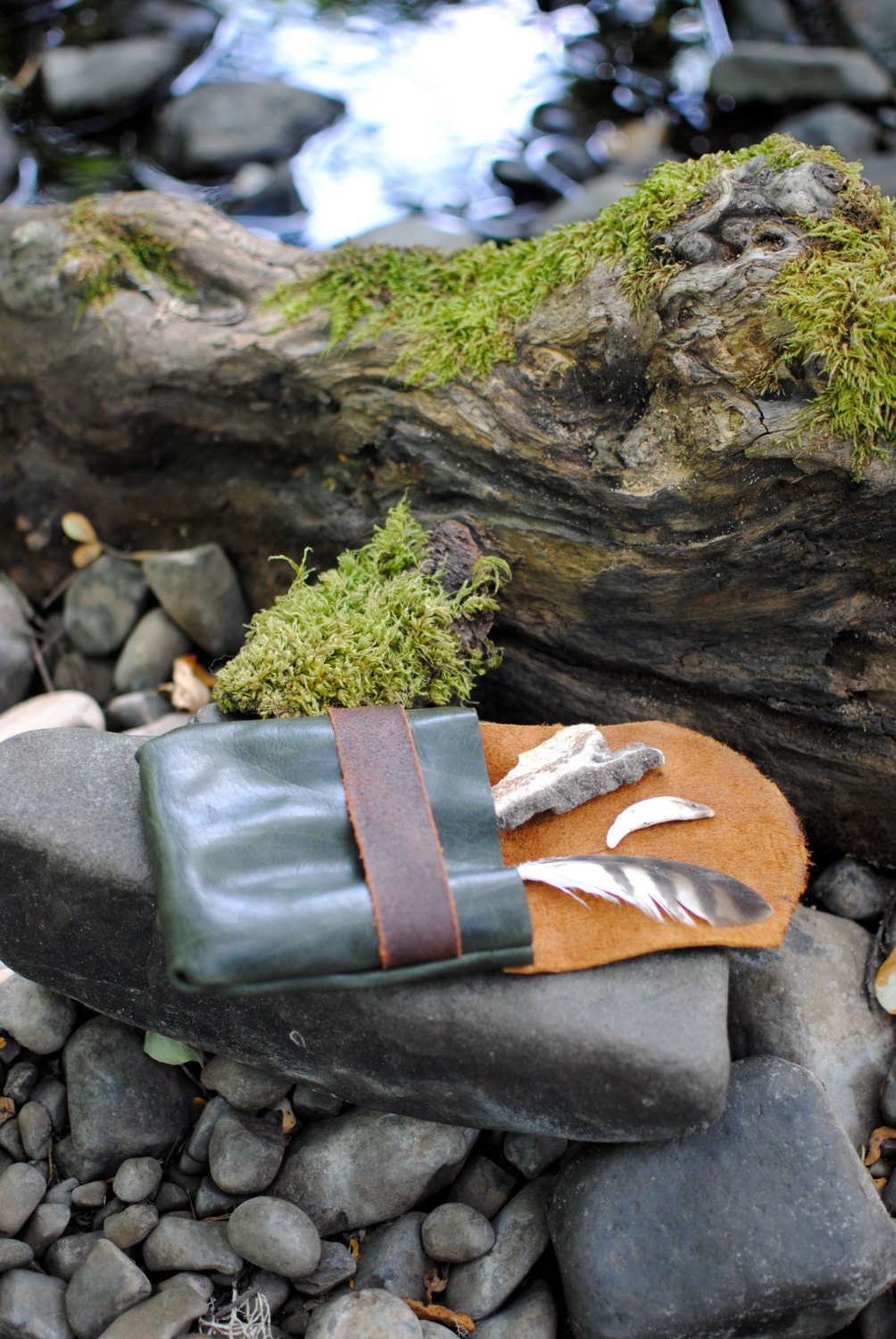 Forest Light Traveler Eco Leather Pouch