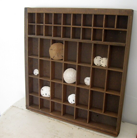 Divided Shadow Box Small Printer's Tray