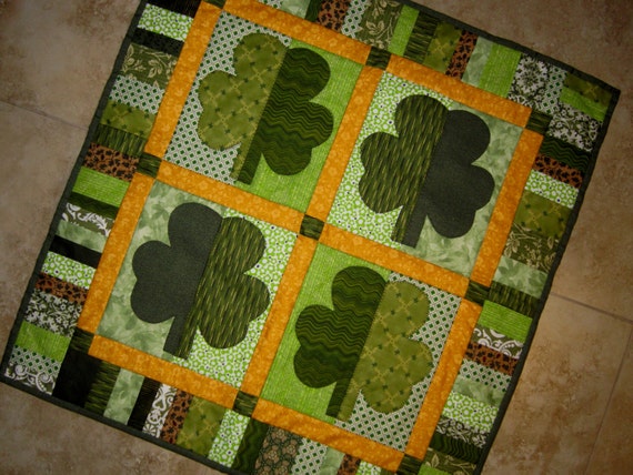 shamrocks st patricks day quilt pattern