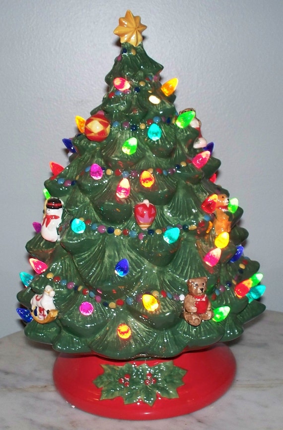 sale vintage estate ceramic lighted christmas tree by sale vintage estate ceramic lighted christmas tree by