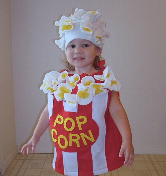 Kids Costume Popcorn Box Halloween Costume Photo Prop Toddler