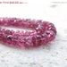 45% OFF Sale Tourmaline Rondelle AAA Pink Tourmaline Gemstone Micro Faceted Cut Rondelle 3mm 75 beads