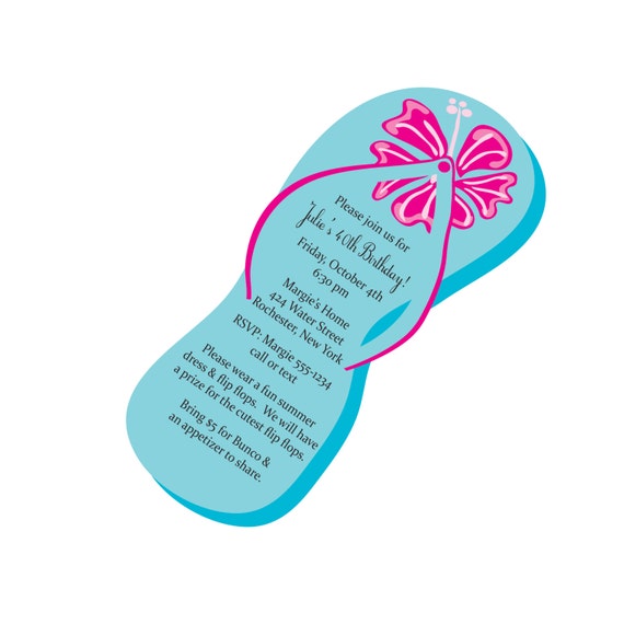 Flip Flop Invitations 10