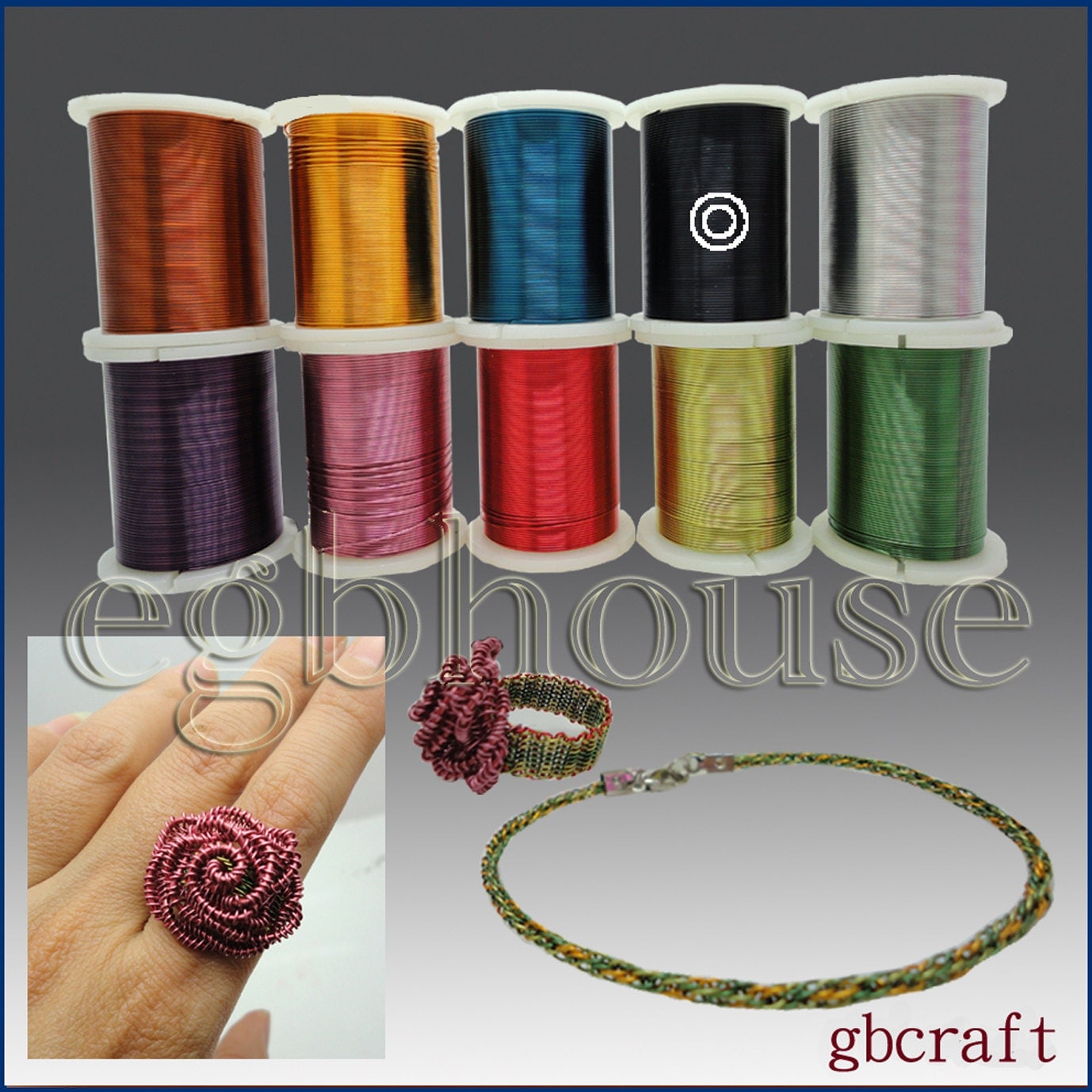 COLORED CRAFT WIRE 26 gauge 18meters 10 colors available