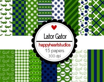 Digital Scrapbook LaterGator-INSTANT DOWNLOAD