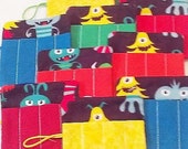 Set of 12 Monster mini crayon rolls with elasti closure and hold 4 crayons School parties and treats Quantity discounts Il_170x135