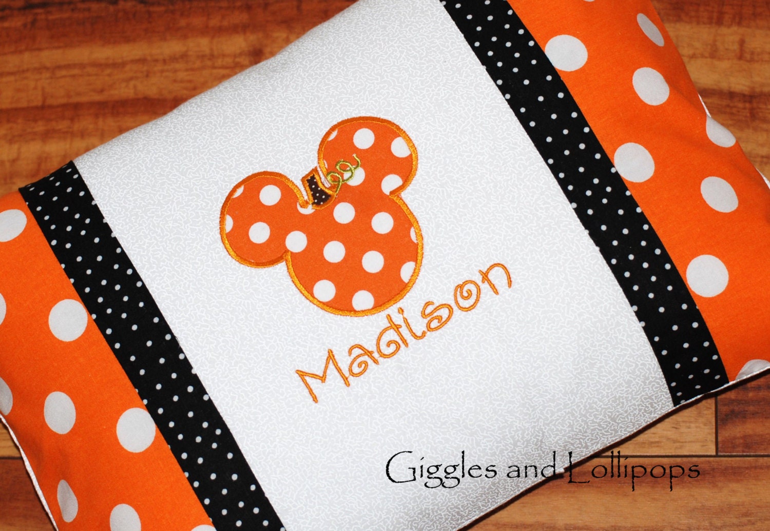 Personalized disney halloween cruise autograph pillow minnie