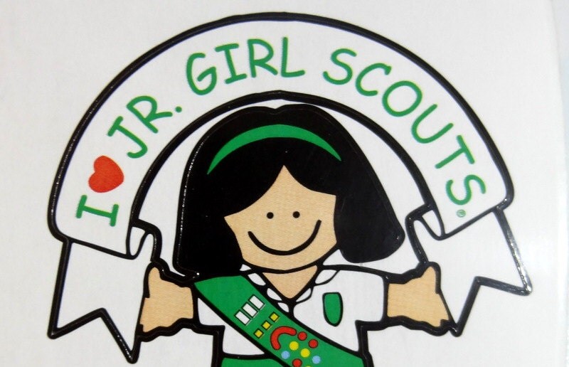GIRL SCOUTS Stickers - Scrapbook Embellishment - Junior Girl Scout ...