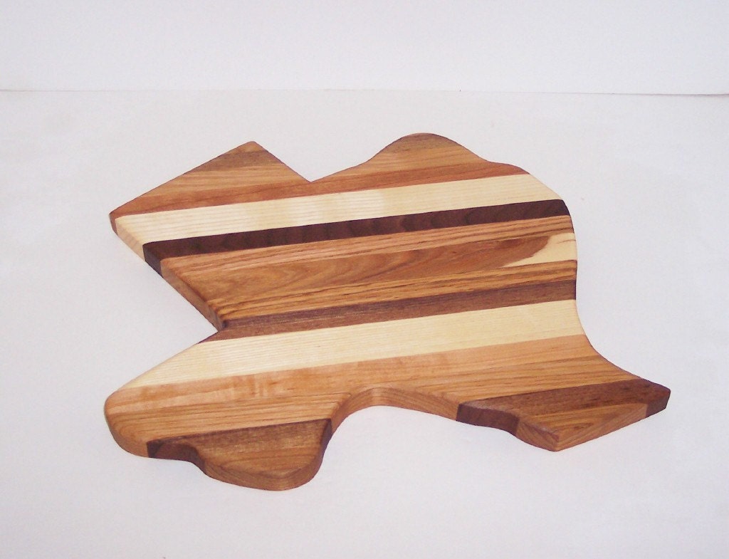 Texas Wood Cutting Board Big Texas