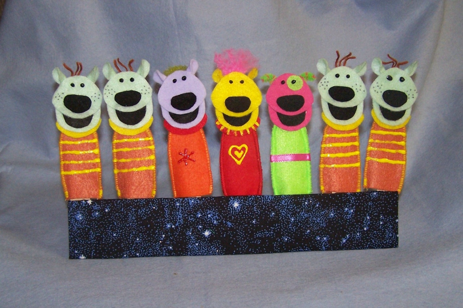 Items similar to Jack's Big Music Show Inspired Felt Finger Puppets on Etsy