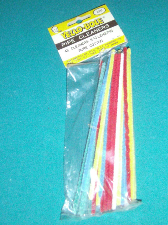 Vintage Pipe Cleaners Yello Bole Pure Cotton Pipe by carriesattic