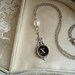 Typewriter Key Jewelry - Letter X Necklace. Vintage Typewriter Key Necklace in Antique Silver & Pearl. Upcycled Jewelry. Repurposed Jewelry.
