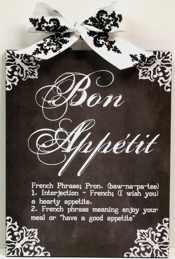 French Damask Definition Of Bon Appetite Custom Kitchen Wood