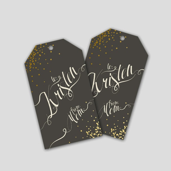 gift tag printables custom names by animadolce on etsy