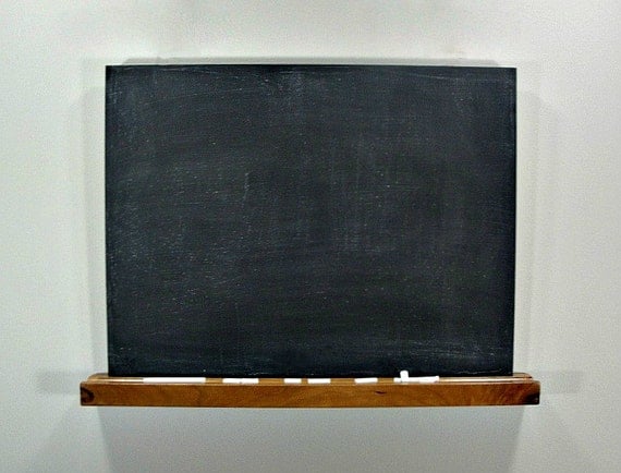 School House Chalkboard with Chalk Tray Medium