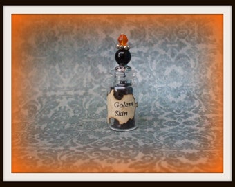 Gothic Witch Golem skin spell bottle dollhouse miniature ooak