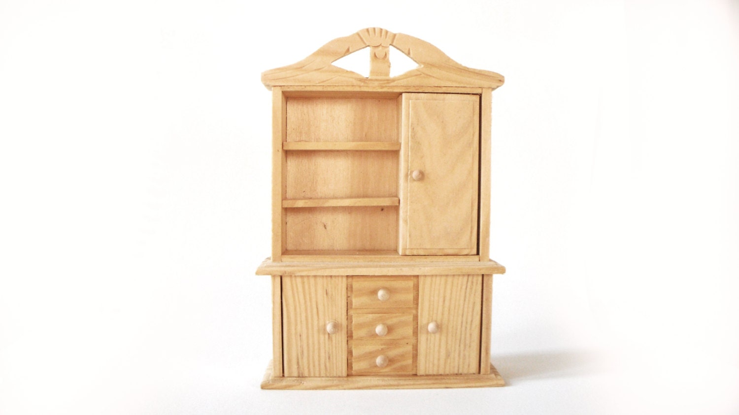 Unfinished Miniature Wooden Dollhouse