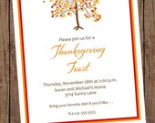 Fall Thanksgiving Dinner Party Invitations - 1.00 each with envelope Il_170x135