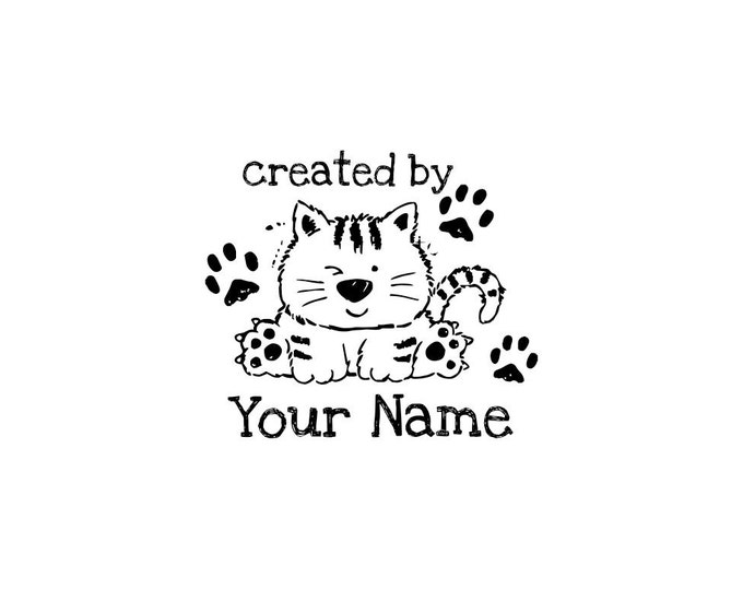 Personalized Custom Made Name Unmounted Rubber Stamps C30 scrapbook