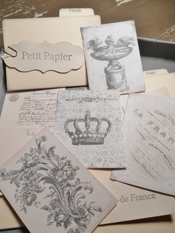 Petite Files of French or Faith Scraps