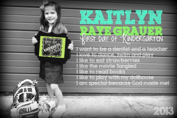 Back to school Custom Chalkboard Art Picture Il_570xn