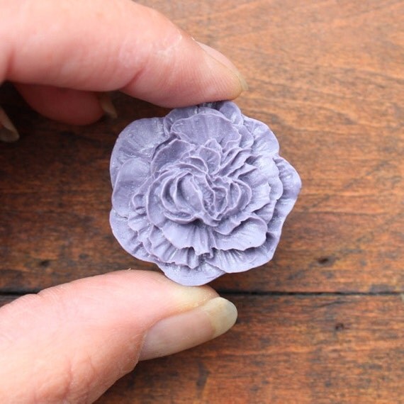Drawer Knobs Peony Flower in Purple more COLORS available