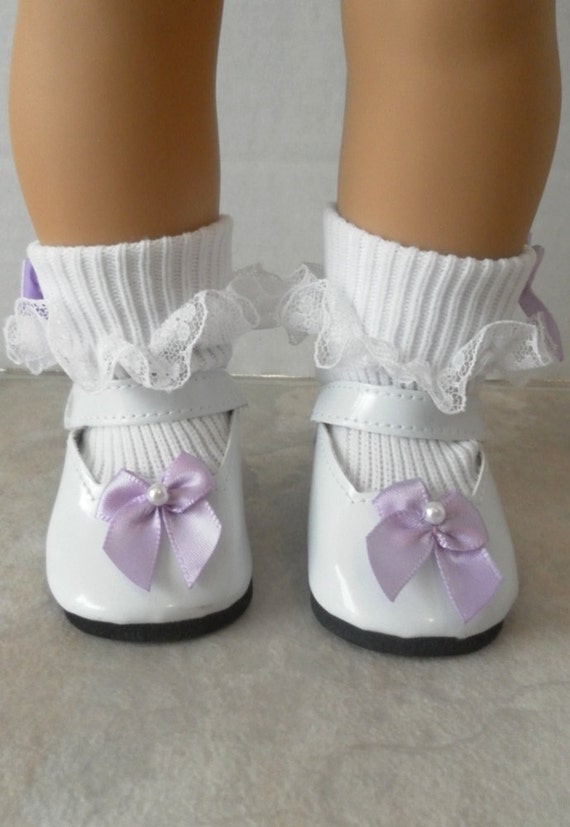 Doll Shoes and Socks Lace Socks and Mary by JessicasDollCloset