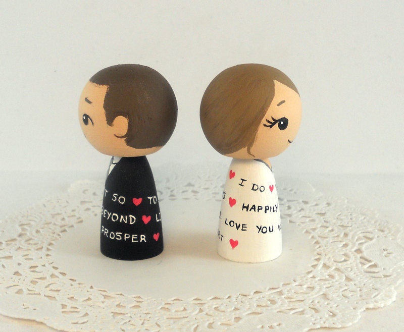 Nerd Vows Wedding Cake Toppers