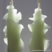 Beeswax Rose Tapers, Pale Green - Gift, Wedding, Engagement, Holiday Home Decor - Unique Eco Luxury Candles by Marcie Forest