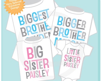 Big Brother Again and Big Sister Shirt set of by ThingsVerySpecial