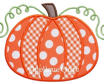 499 Pumpkin Machine Embroidery Applique Design