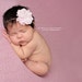Baby Headband - Baby Flower Headband - Infant Headband - Newborn Headband - Toddler - Head Band - WhisperPink