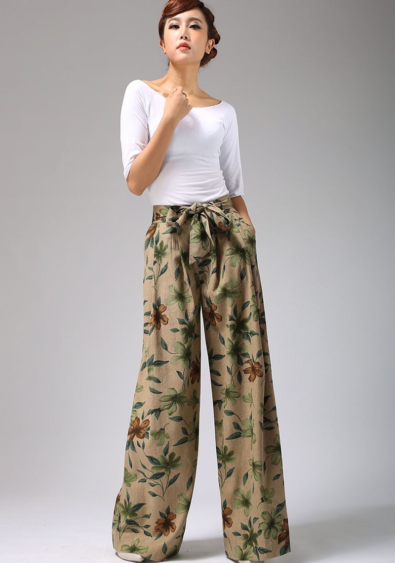 girls linen pants