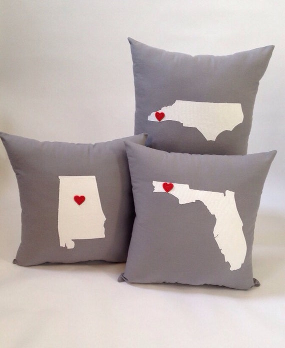 State pillows etsy