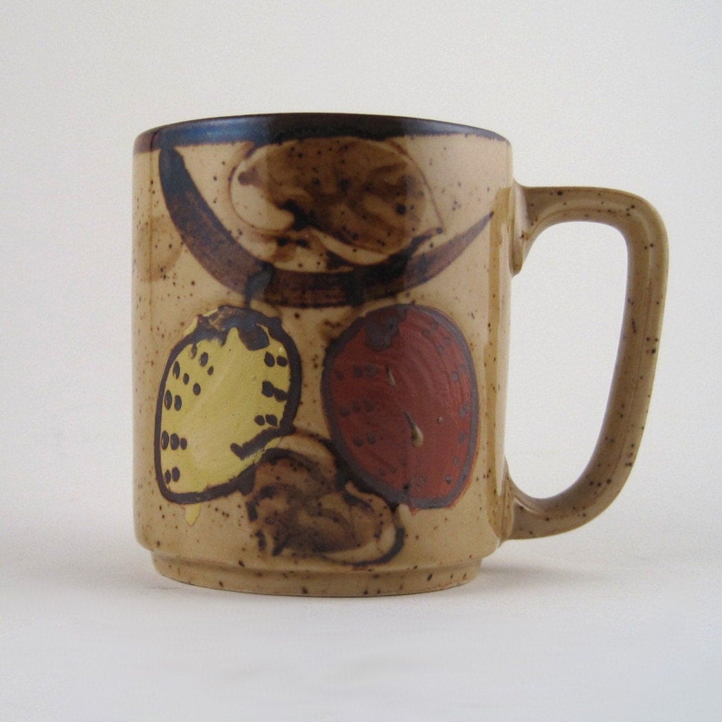  vintage  stoneware  mug  Japan stoneware  mugs  spin original