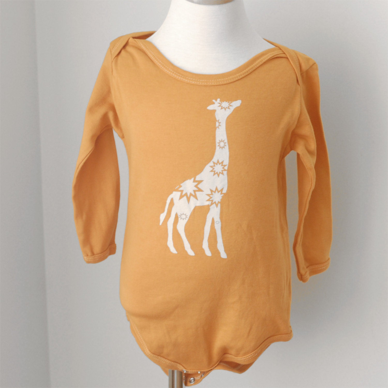 Giraffe Onesie Cute baby clothes Giraffe Zoo Orange Baby