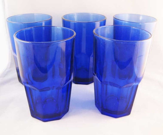 Libbey Cobalt Blue Glasses Crisa5